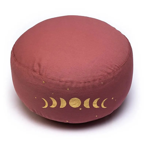 Zafu de Yoga meditación Fases lunares de algodón BIO