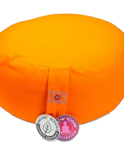 Zafu de Yoga meditación naranja algodón BIO