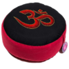 Zafu de Yoga meditación OM rojo/negro