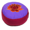 Zafu de Yoga meditación Loto púrpura y rojo
