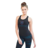 Top yoga Namaste sin costuras algodón orgánico negro
