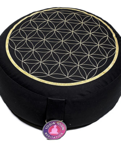SET Meditación Flor de la vida oro/negro