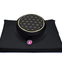 SET Meditación Flor de la vida oro/negro