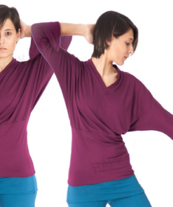 Camiseta yoga con manga larga Happy