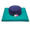 SET de Meditación verde / indigo algodón BIO
