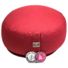 Zafu de Yoga meditación rojo de algodón BIO
