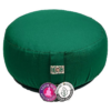 Zafu de Yoga meditación verde de algodón BIO