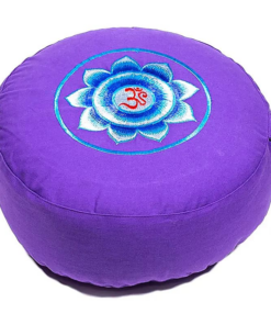 SET Meditación OM púrpura / azul sobre azul