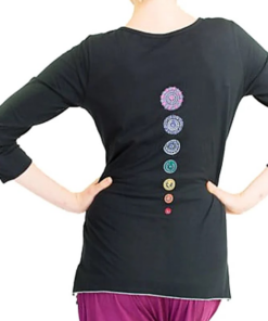 Camiseta yoga algodón orgánico chakras