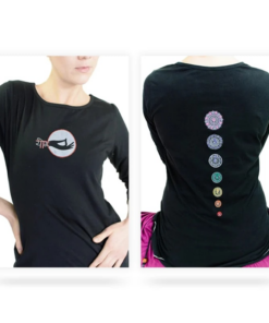 Camiseta yoga algodón orgánico chakras