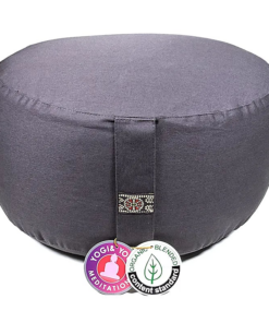 Zafu de Yoga meditación antracita XL de algodón BIO