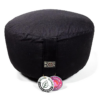 Zafu de Yoga meditación negro XL de algodón BIO