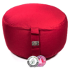 Zafu de Yoga meditación rojo XL de algodón BIO
