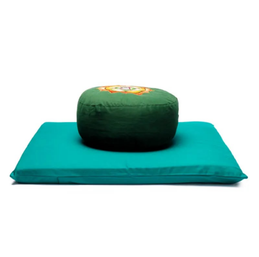 SET Meditación verde 4°chakra bordado