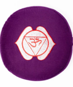 Zafu de Yoga meditación índigo 6°chakra bordado