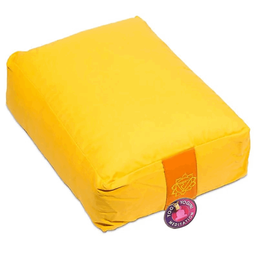 Bolster Yoga Rectangular 3° Chakra amarillo Yogi & Yogini Meditation