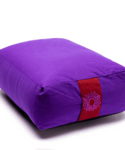 Bolster Yoga Rectangular 7° Chakra púrpura Yogi & Yogini Meditation
