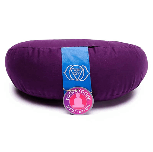 Zafu de Yoga meditación índigo media luna 6 chakra