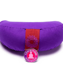 Zafu de Yoga meditación púrpura media luna 7 chakra