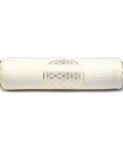 Bolster Yoga redondo Flor de la vida algodón BIO