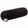 Bolster Yoga cilíndrico negro de algodón BIO
