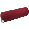Bolster Yoga cilíndrico rojo de algodón BIO