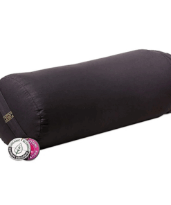 Bolster Yoga cilíndrico antracita de algodón BIO
