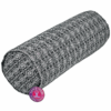 Bolster Yoga Redondo Blanco y Negro de algodón BIO