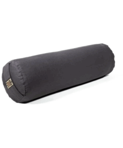 Bolster Yoga mini cilíndrico antracita de algodón BIO