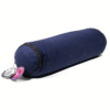 Bolster Yoga mini cilíndrico azul oscuro de algodón BIO