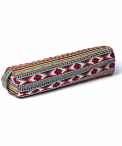 Bolster Yoga redondo Azteca de algodón BIO