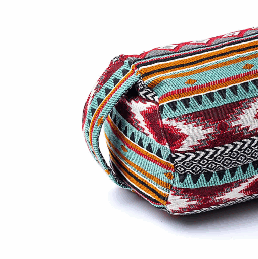 Bolster Yoga redondo Azteca de algodón BIO