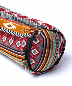 Bolster Yoga redondo Azteca de algodón BIO