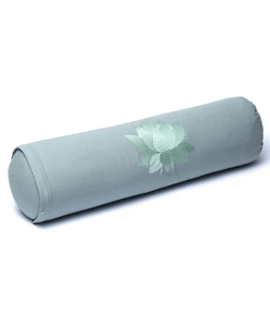 Bolster Yoga redondo Loto verde salvia algodón orgánico