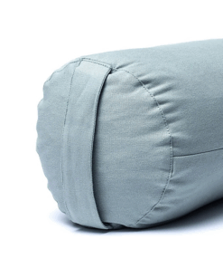 Bolster Yoga redondo Loto verde salvia algodón orgánico