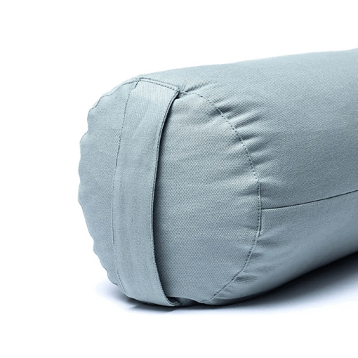 Bolster Yoga redondo Loto verde salvia algodón orgánico