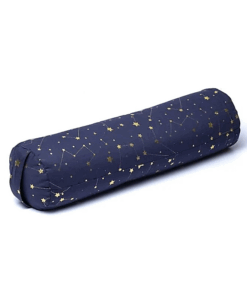 Bolster Yoga redondo Cielo estrellado azul marino algodón orgánico
