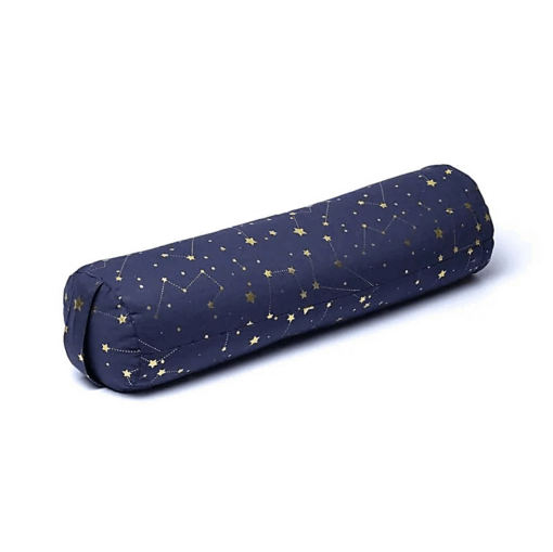 Bolster Yoga redondo Cielo estrellado azul marino algodón orgánico