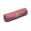 Bolster Yoga redondo rosa antiguo loto algodón orgánico