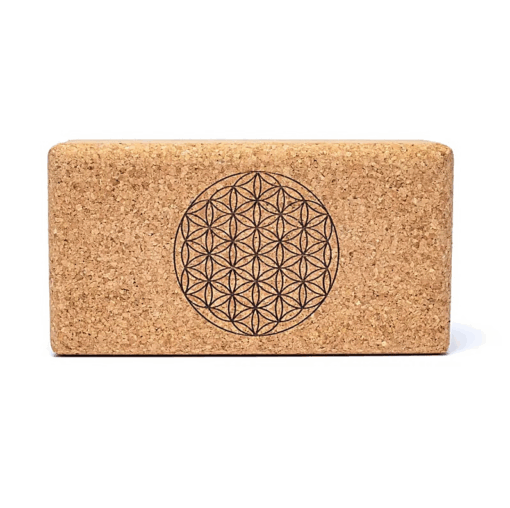 Ladrillo de Yoga Bloques de corcho Flor de la vida Mandala