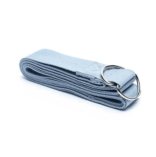 Cinturón de Yoga c/hebilla D de algodón gris