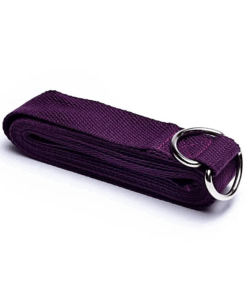 Cinturón de Yoga c/hebilla D violeta algodón
