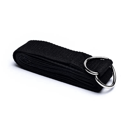 Cinturón de Yoga c/hebilla D negra algodón