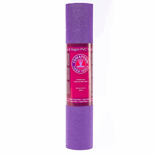 Esterilla para Yoga PVC Yogi & Yogini violeta