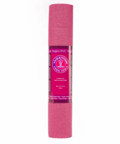 Esterilla para Yoga PVC Yogi & Yogini rosa oscuro