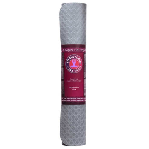Esterilla para Yoga Premium TPE Yogi & Yogini Antracita