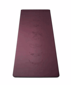Esterilla para Yoga Yogi & Yogini de PU fases lunares berenjena