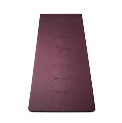 Esterilla para Yoga Yogi & Yogini de PU fases lunares berenjena