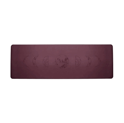 Esterilla para Yoga Yogi & Yogini de PU fases lunares berenjena