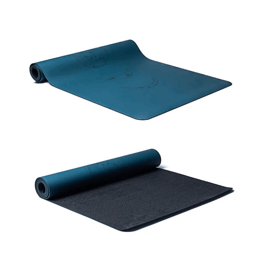 Esterilla para Yoga Yogi & Yogini de PU fases lunares Petróleo